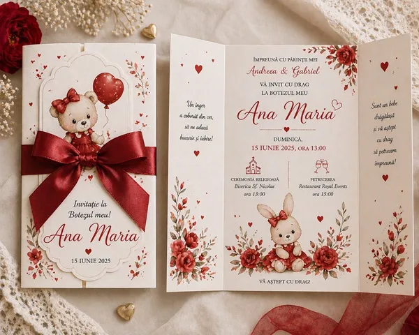 Invitatii de botez personalizate - InvitatiiBotez 04