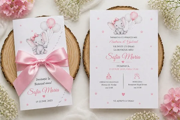 Invitatii de botez personalizate - InvitatiiBotez 211