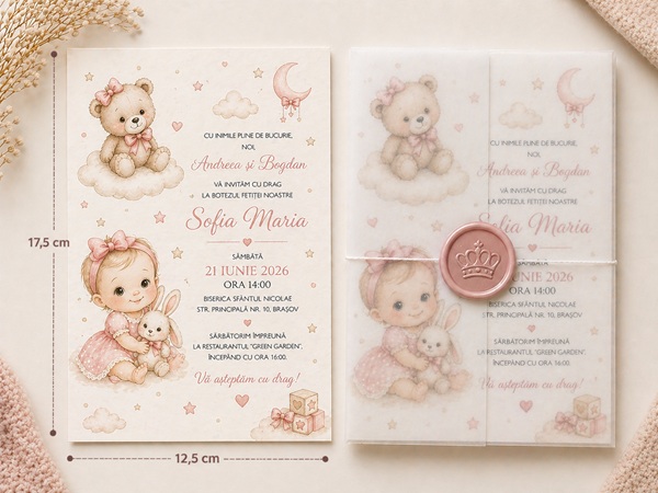 Invitatii de botez personalizate - InvitatiiBotez 28