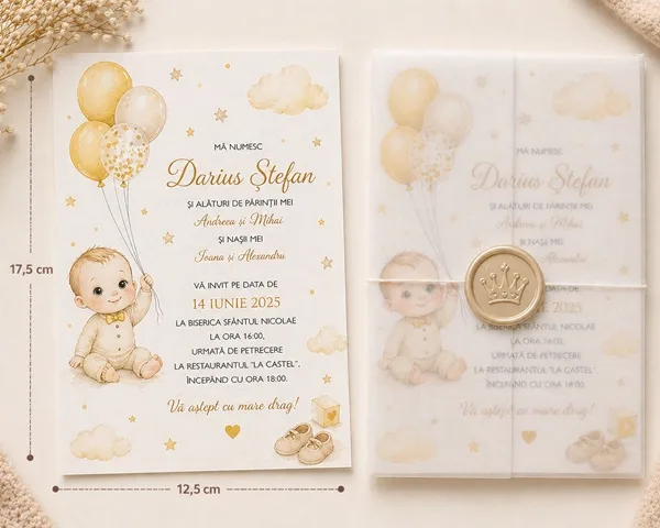 Invitatii de botez personalizate - InvitatiiBotez 31