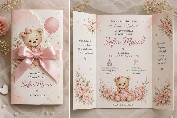 Invitatii de botez personalizate - InvitatiiBotez 34
