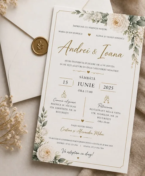 Invitatii de nunta personalizate - InvitatiiNunta 23