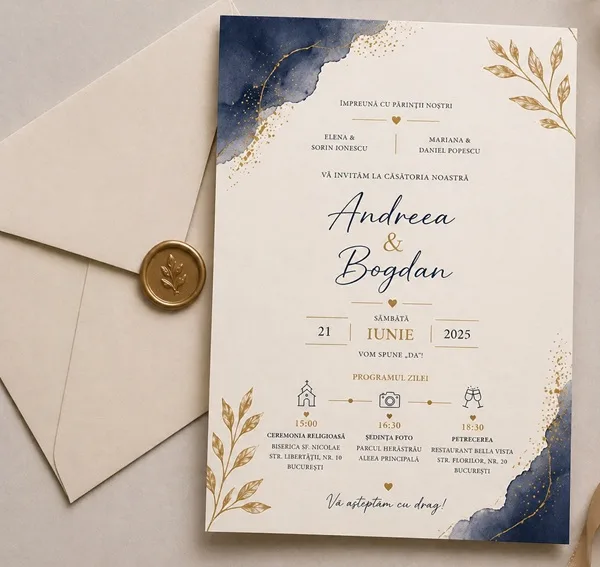 Invitatii de nunta personalizate - InvitatiiNunta 26