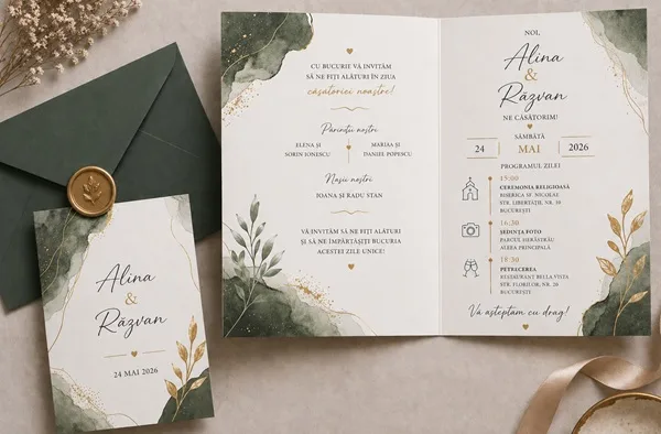 Invitatii de nunta personalizate - InvitatiiNunta 27