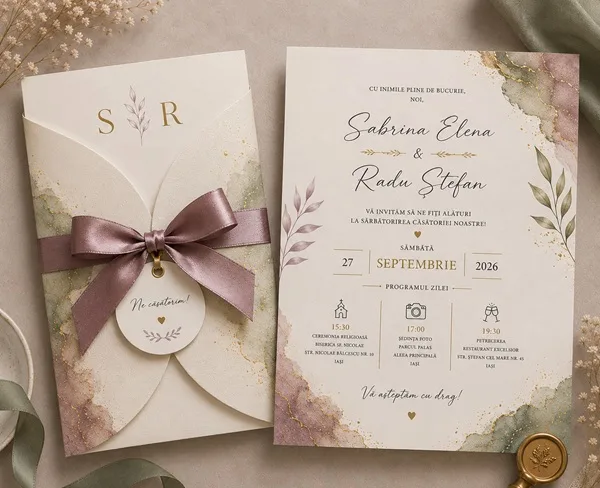 Invitatii de nunta personalizate - InvitatiiNunta 35